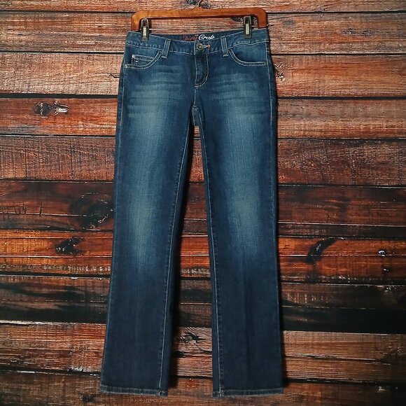 Tommy Hilfiger Jeans 2 Spirit Crop Ankle Low Rise Dark Wash Denim Flap Pocket - Picture 2 of 7